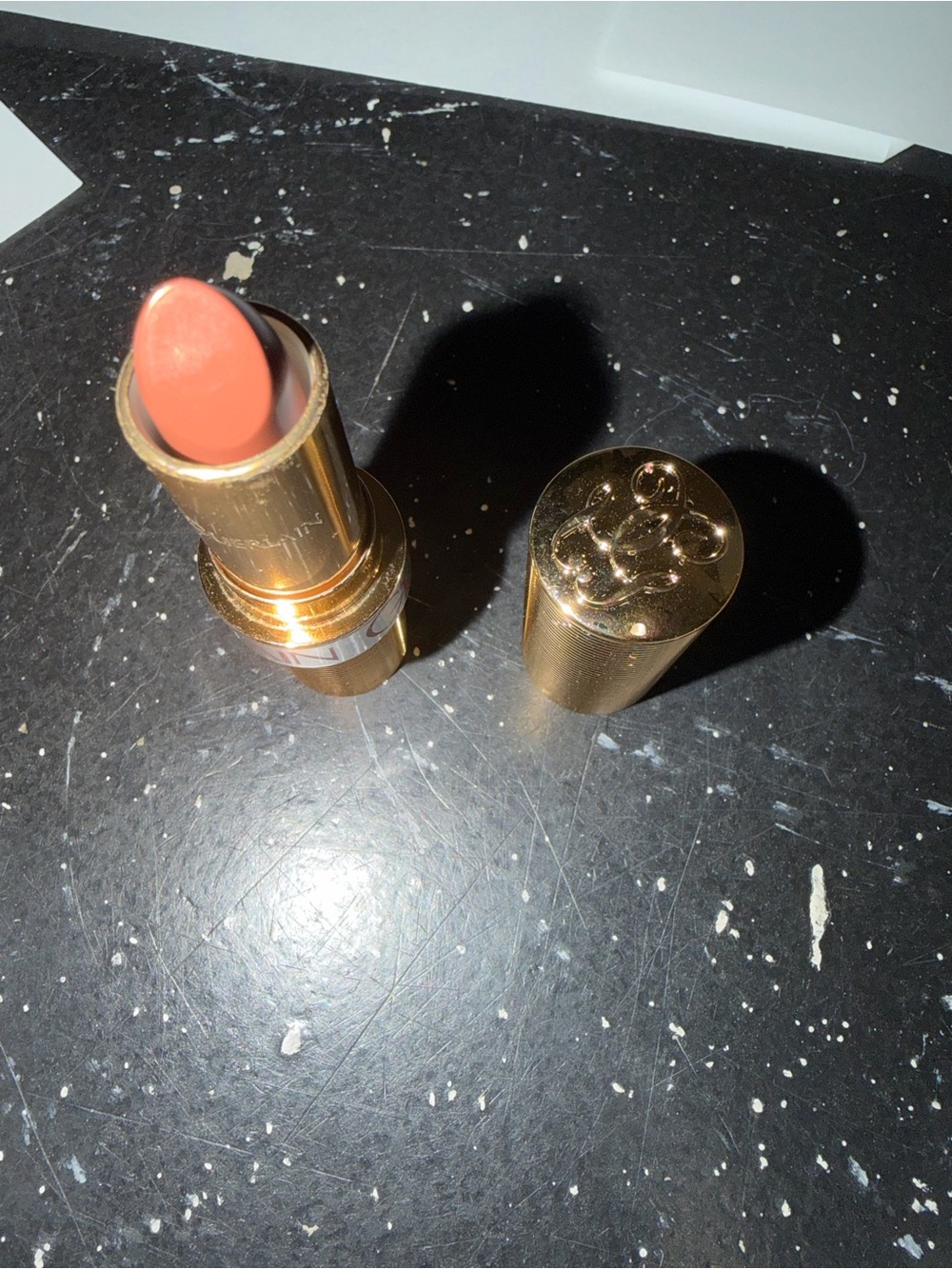 GUERLAIN Gold Tube Nude Peach Lipstick